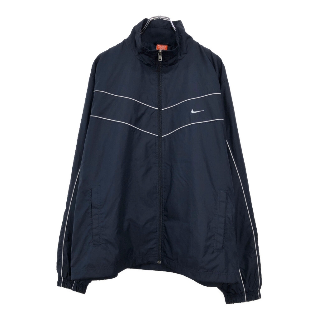NIKE ナイキ ウィンドブレーカージャケット 大きいサイズ スポーツ ネイビー(メンズ XXL)中古 古着 V0850拍卖