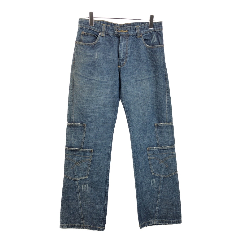 RG512 マルチポケット デニムパンツ ブルー(メンズ W34 L34)中古 古着 V0857拍卖