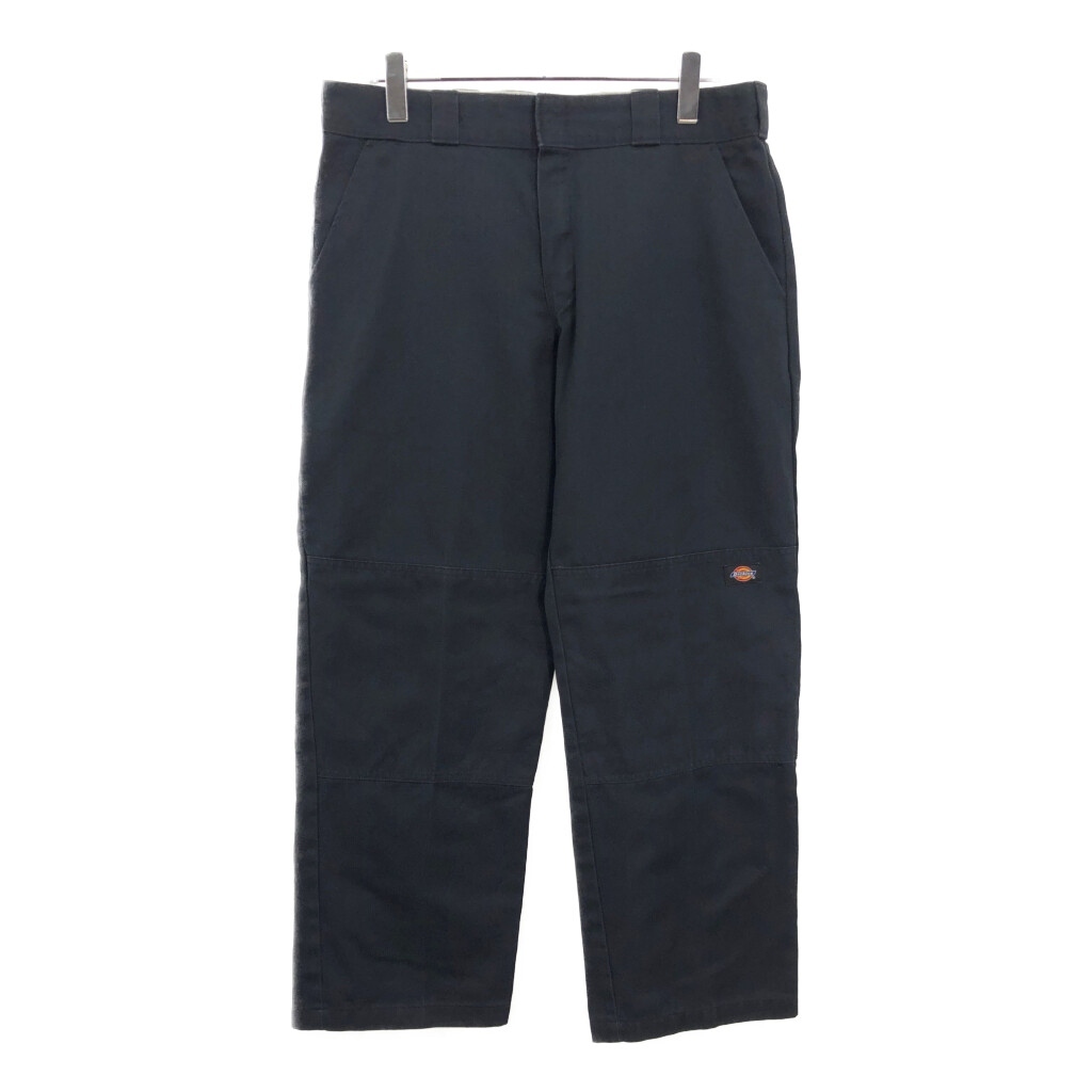 Dickies ディッキーズ ダブルニー ワークパンツ ブラック(メンズ W36 L30)中古 古着 V0979拍卖