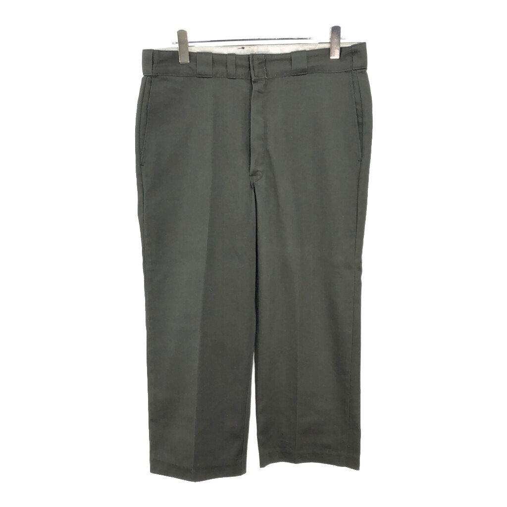 70年代 USA製 Dickies ディッキーズ ワークパンツ ヴィンテージ オリーブ(メンズ W34 L32)中古 古着 V1004拍卖