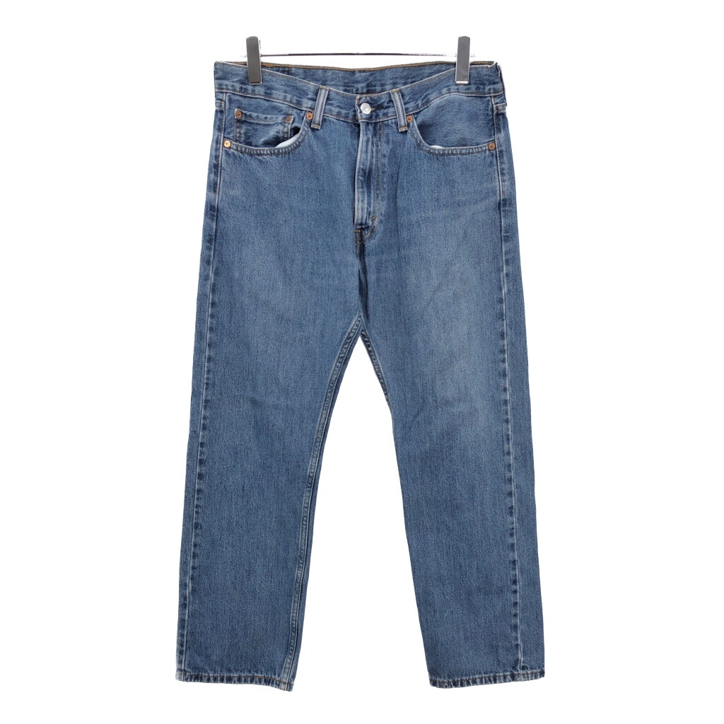 Levi's リーバイス 505 デニムパンツ ブルー(メンズ W34 L29)中古 古着 V1056拍卖