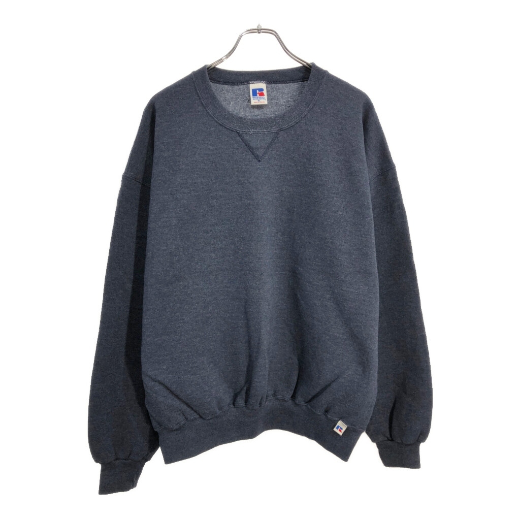 00年代 RUSSELL ATHLETIC ラッセル 無地スウェット ネイビー(メンズ XL)中古 古着 V1132拍卖