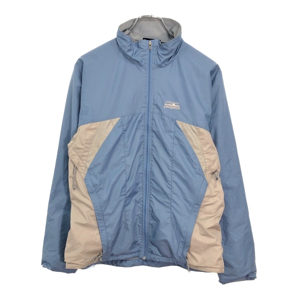 00年代 patagonia パタゴニア ウィンドブレーカージャケット ライトブルー(レディース M)中古 古着 V1266拍卖