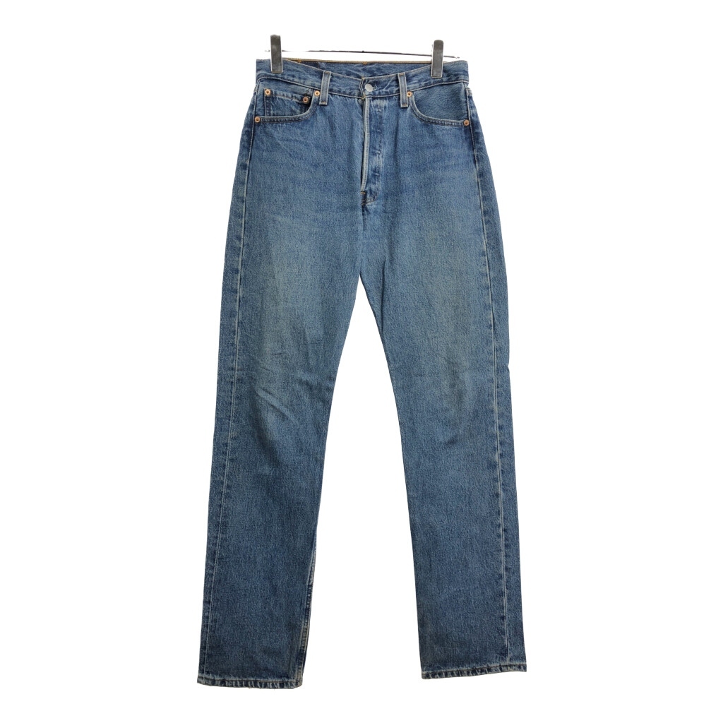 90年代 USA製 Levi's リーバイス 501 デニムパンツ ブルー(レディース W30 L34)中古 古着 V1457拍卖