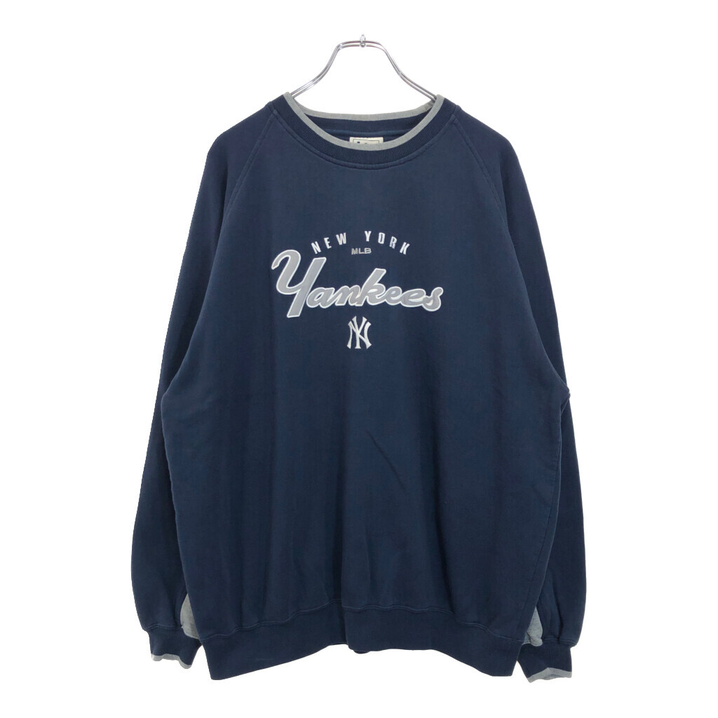 00年代 Lee SPORT リースポーツ MLB ニューヨーク・ヤンキース スウェット プロチーム メジャーリーグ(メンズ XXL相当)中古 古着 V1508拍卖