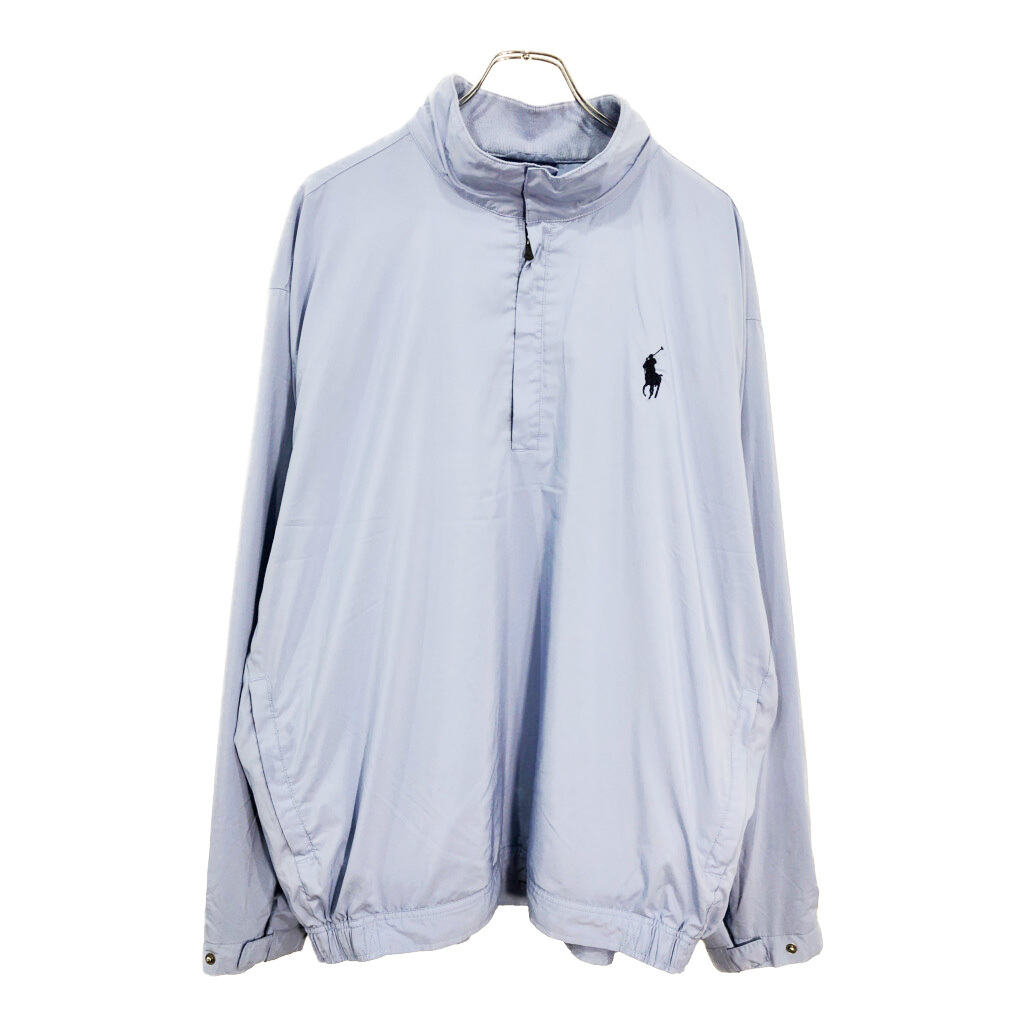 POLO GOLF ポロゴルフ ラルフローレン ハーフジップ プルオーバージャケット ライトブルー(メンズ XL)中古 古着 V5805拍卖