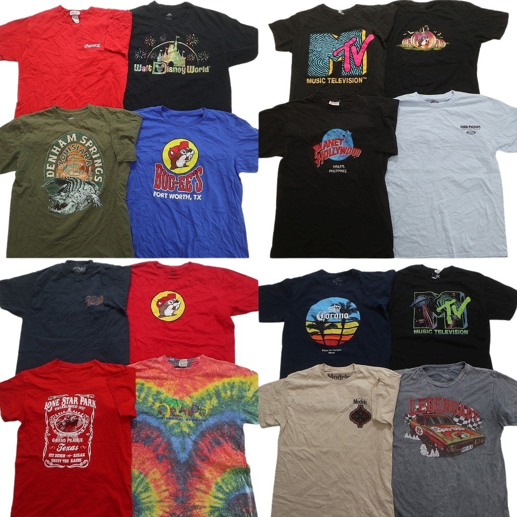古着卸 まとめ売り 有名企業 半袖Tシャツ 16枚セット (メンズ M /L ) バッキーズ ウォルトディズニー フォード・モーター 中古 古着 NC3706拍卖