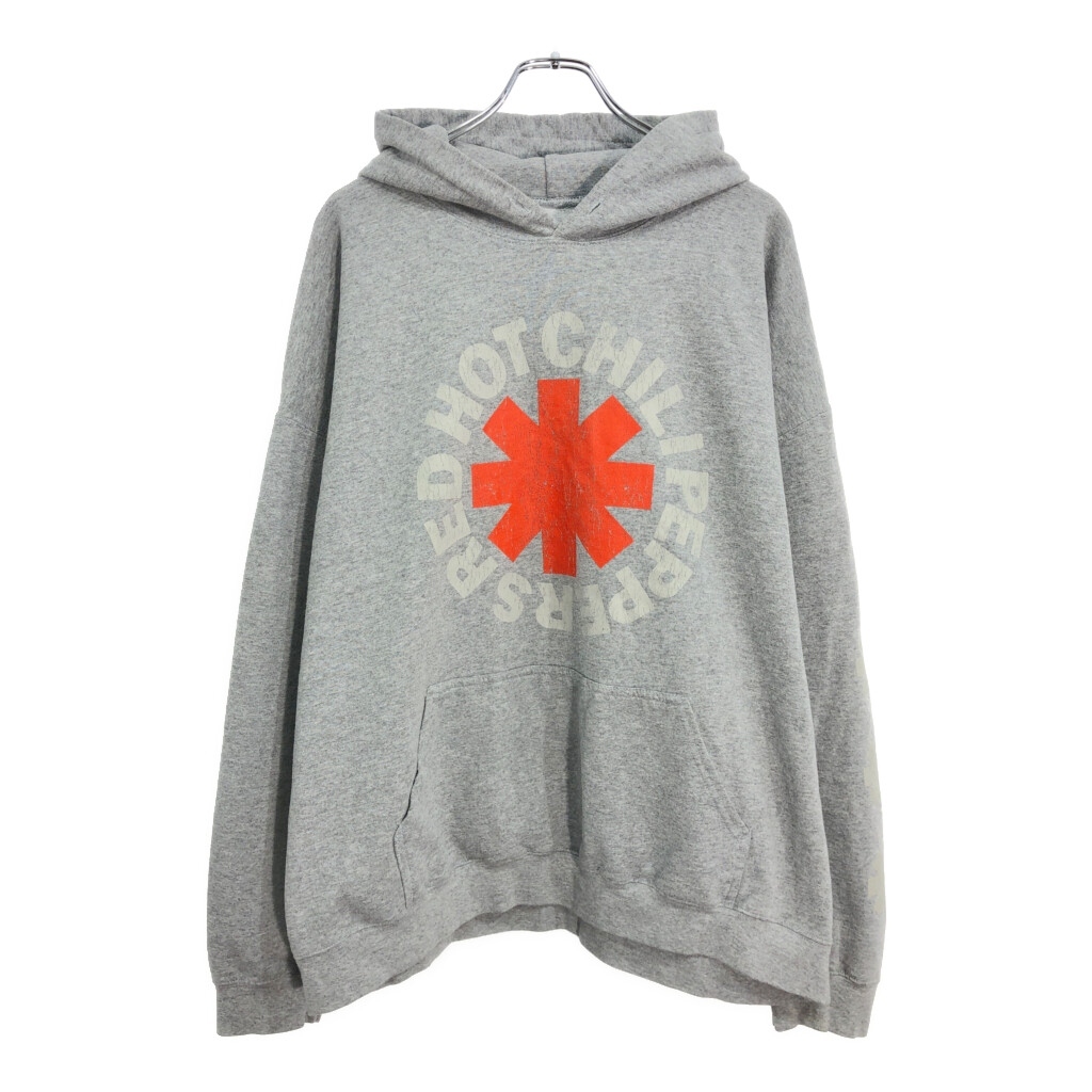 RED HOT CHILI PEPPERS レッド・ホット・チリ・ペッパーズ スウェットパーカー バンド グレー(メンズ S)中古 古着 V3868拍卖