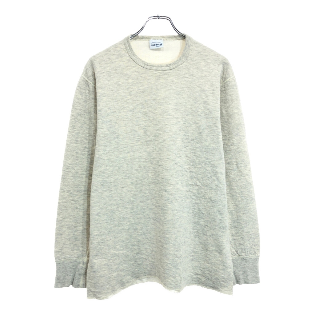 duofold デュオフォールド 長袖インナーTシャツ 無地 グレー(メンズ M相当)中古 古着 v4164拍卖