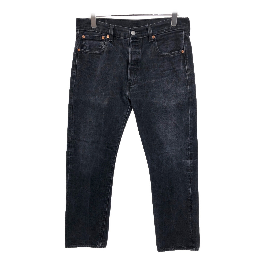 Levi's リーバイス 501 デニムパンツ ブラック(メンズ W34 L32)中古 古着 v4330拍卖