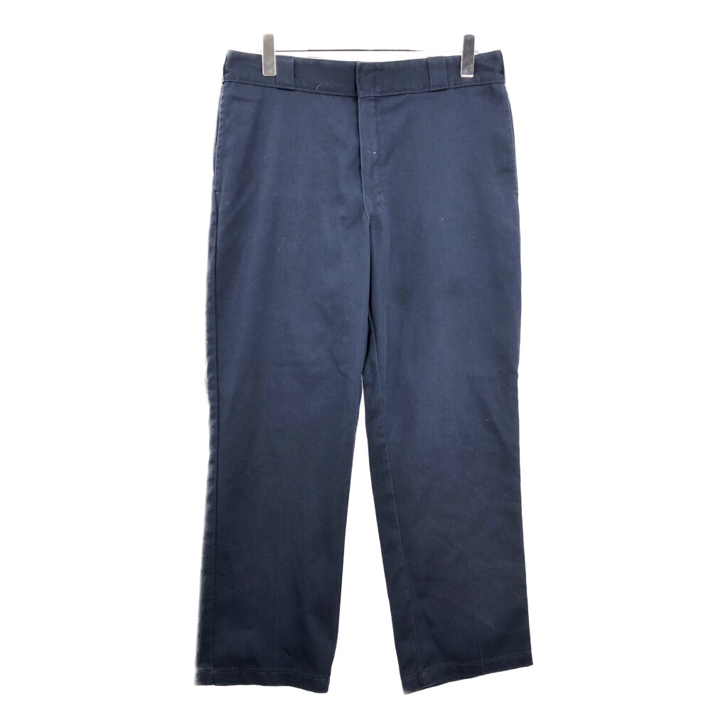 Dickies ディッキーズ 874 ワークパンツ ネイビー(メンズ W36 L30)中古 古着 V4357拍卖