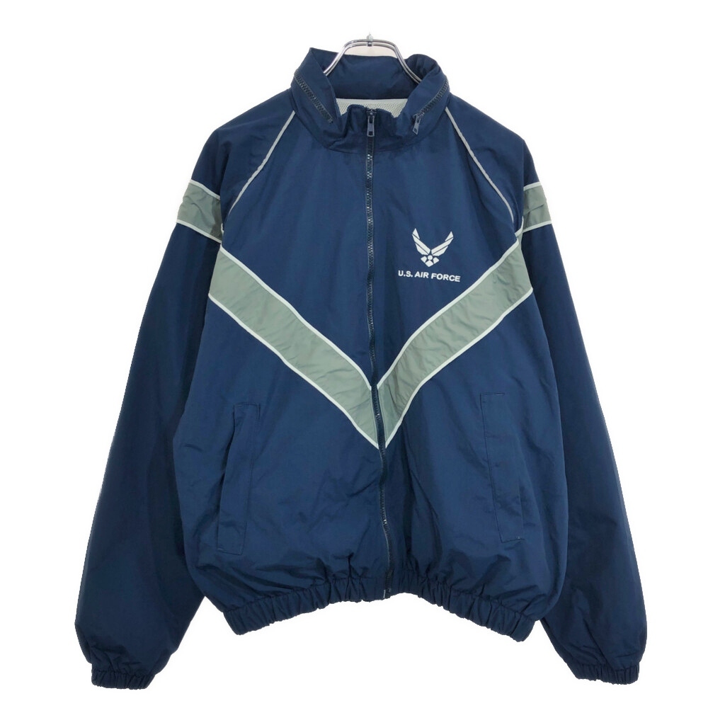 00年代 米軍実物 U.S.AIRFORCE USAF PTU トレーニングジャケット ミリタリー ネイビー(メンズ MEDIUM REGULAR)中古 古着 v4167拍卖