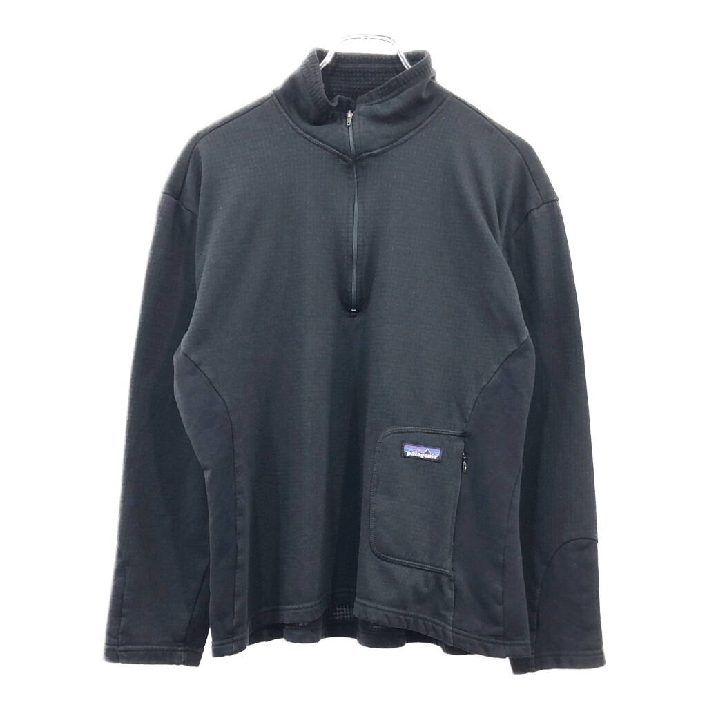 90年代 USA製 patagonia パタゴニア フリースジャケット アウトドア ブラック(レディース L)中古 古着 v4604拍卖