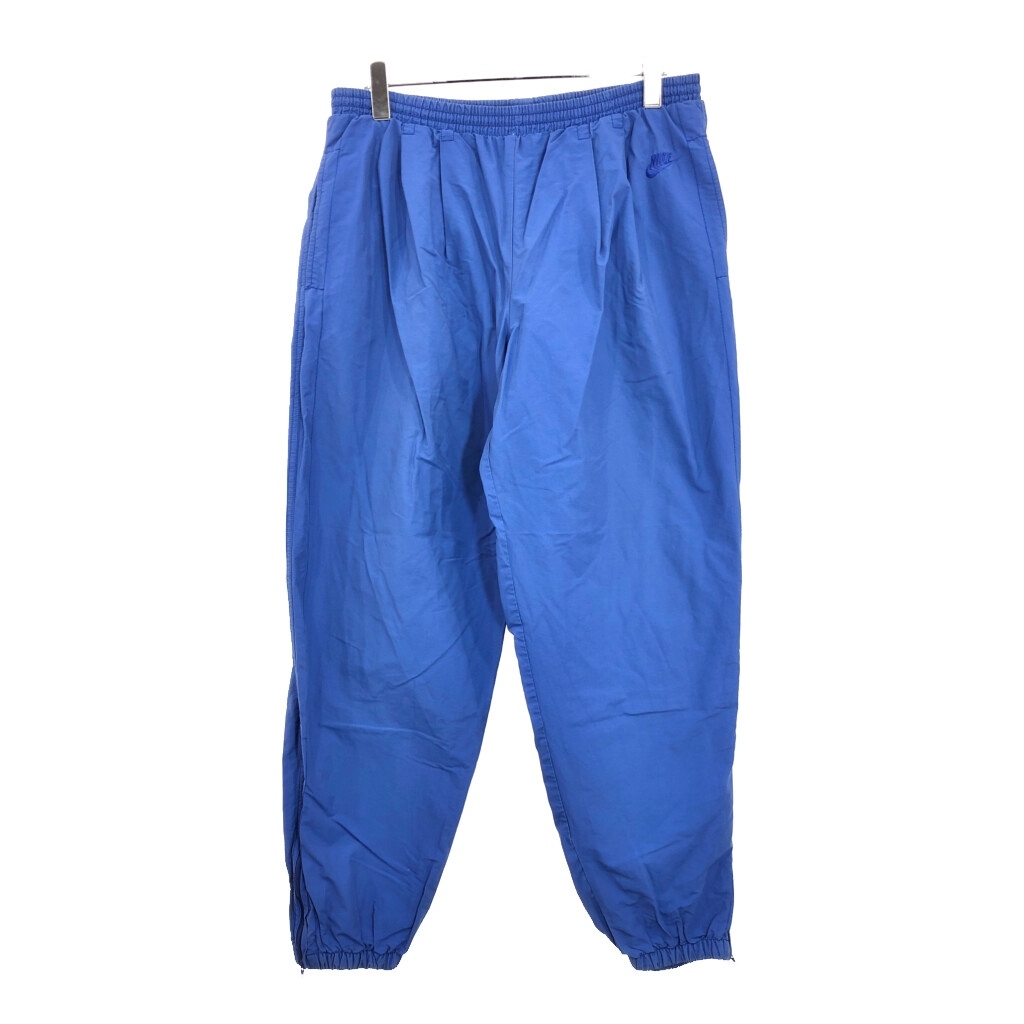 90年代 NIKE ナイキ 2タック ナイロンパンツ スポーツ ブルー(メンズ L)中古 古着 v4629拍卖