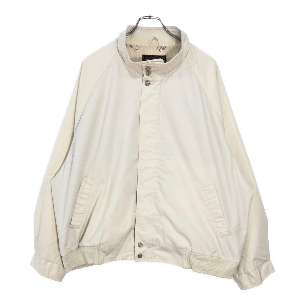 90年代 Eddie Bauer エディーバウアー ハリントンジャケット アウトドア アイボリー(メンズ XXL)中古 古着 V4636拍卖