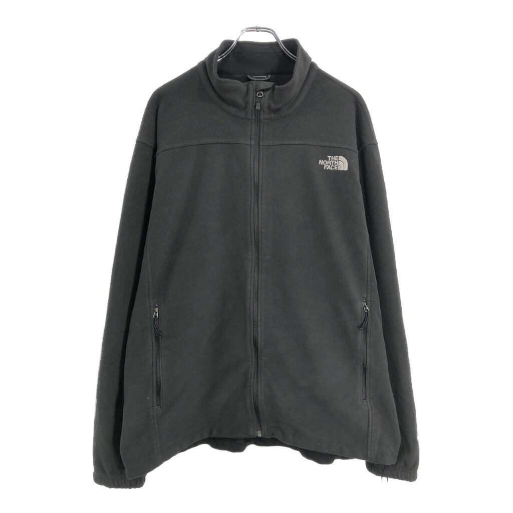 THE NORTH FACE ノースフェイス フリースジャケット 大きいサイズ アウトドア ブラック(メンズ XXL)中古 古着 v4660拍卖