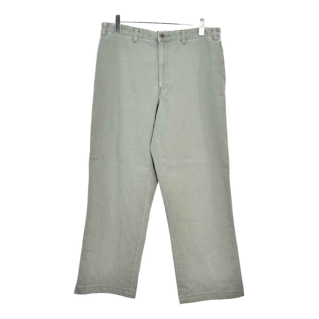 デッドストック 00年代 Eddie Bauer エディーバウアー KHAKIS チノパンツ アウトドア カーキ(メンズ W36)中古 古着 V4709拍卖