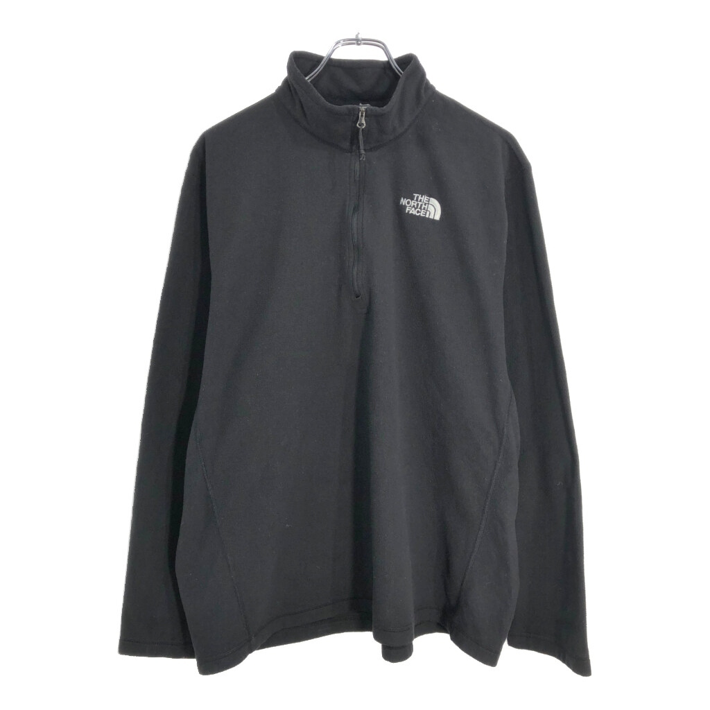 THE NORTH FACE ノースフェイス ハーフジップ フリースジャケット アウトドア ブラック(メンズ XL)中古 古着 V4730拍卖