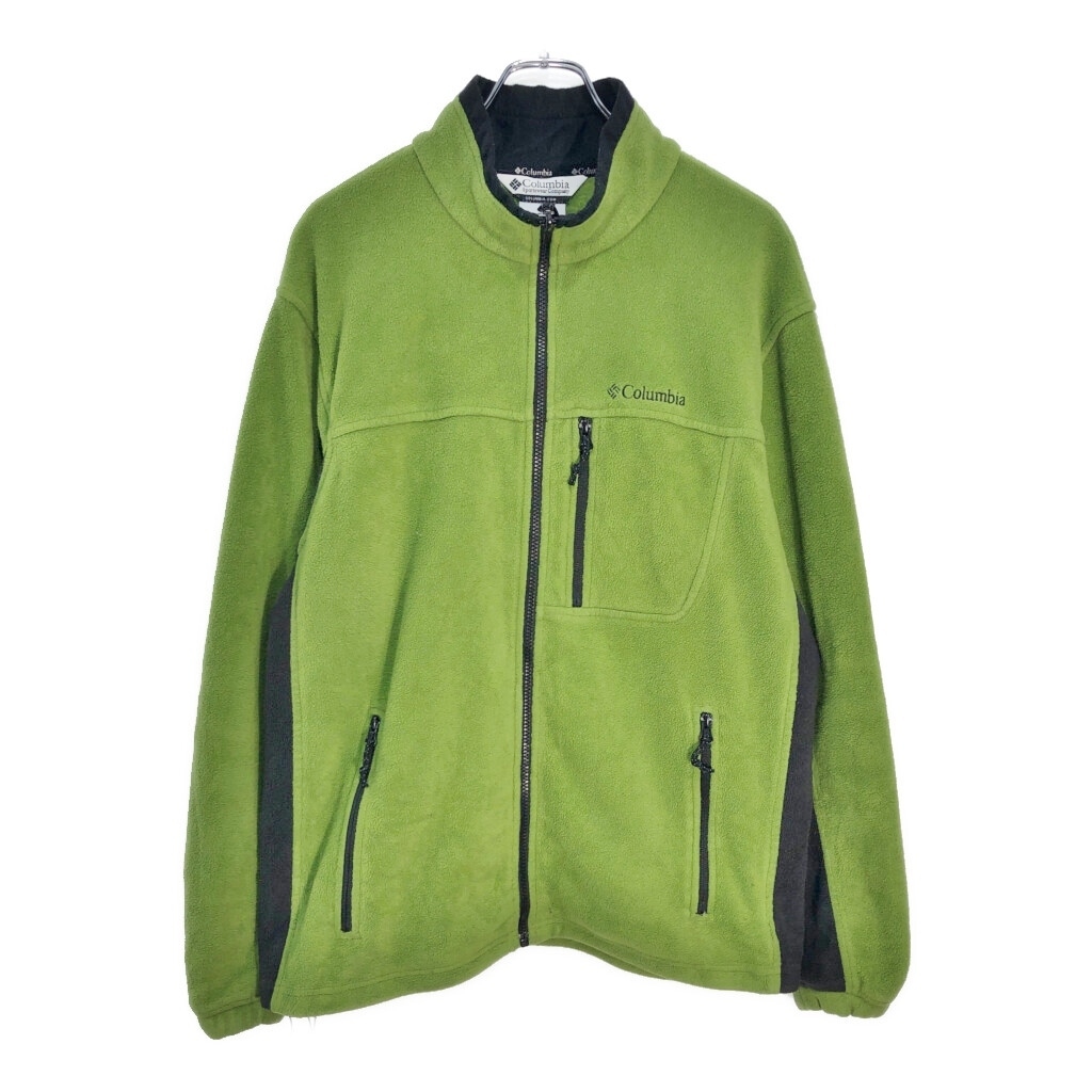 Columbia コロンビア フリースジャケット アウトドア グリーン(メンズ L)中古 古着 V4746拍卖