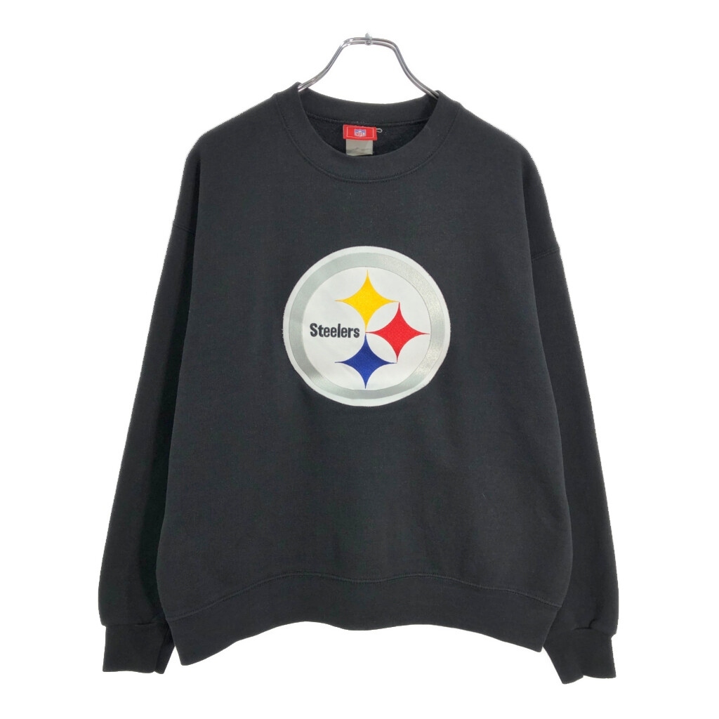 NFL ピッツバーグ・スティーラーズ スウェット プロチーム アメフト ブラック(メンズ L相当)中古 古着 V4778拍卖