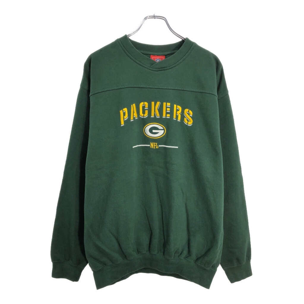 NFL グリーンベイ・パッカーズ スウェット プロチーム アメフト グリーン(メンズ L)中古 古着 V4783拍卖