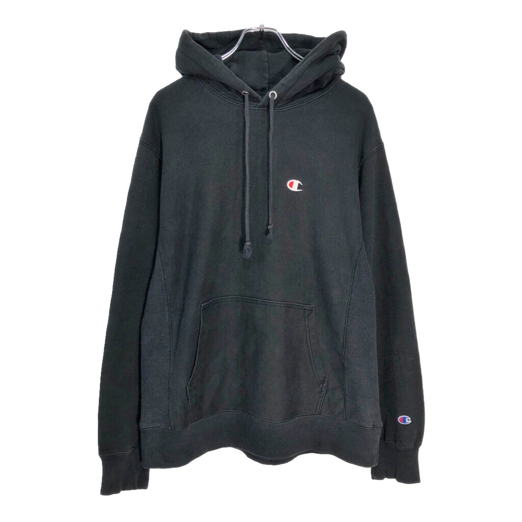 Champion チャンピオン REVERSE WEAVE リバースウィーブ スウェット パーカー ブラック(メンズ M)中古 古着 V4840拍卖