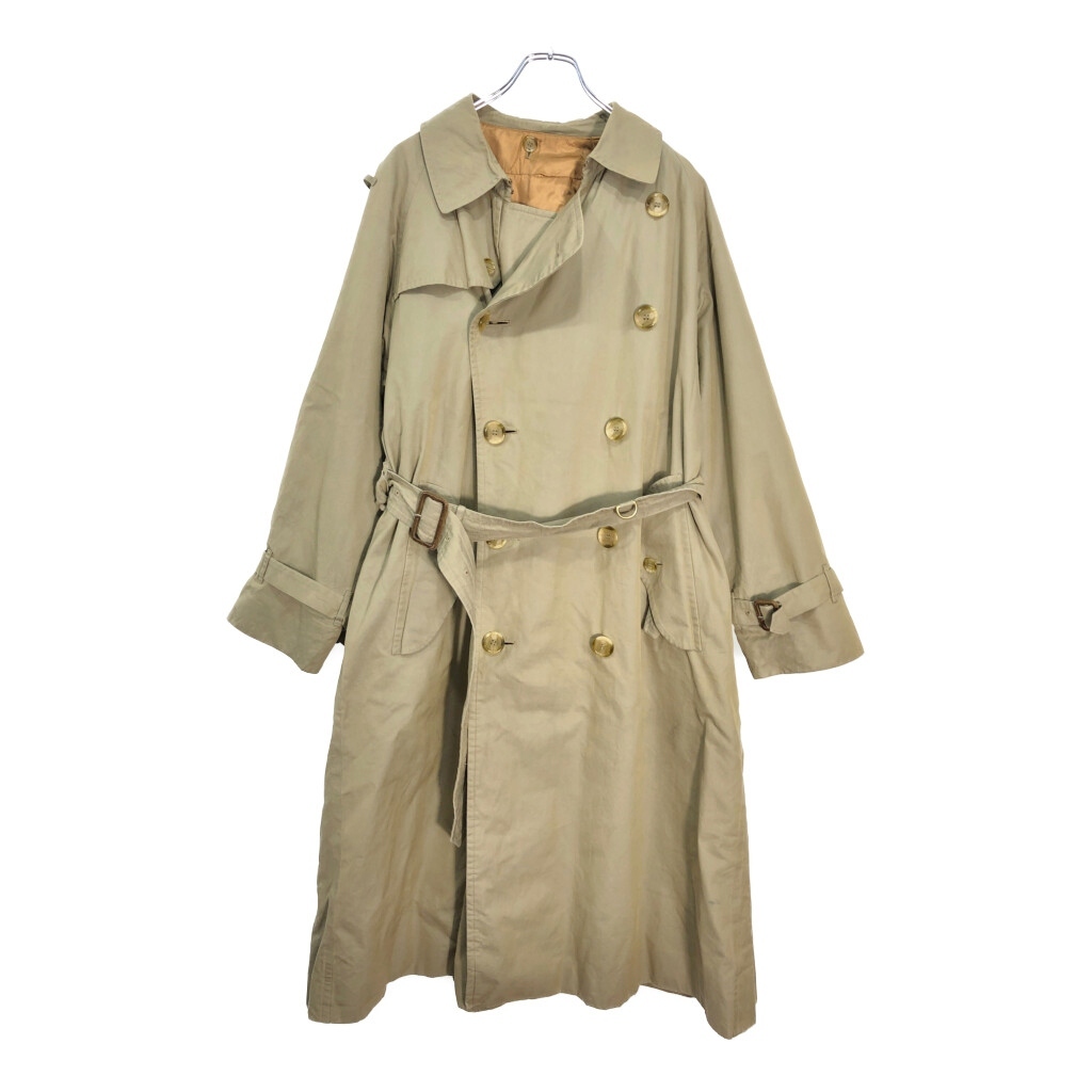 80年代 イングランド製 Burberrys バーバリーズ トレンチコート ベージュ(メンズ 38 R)中古 古着 V4842拍卖