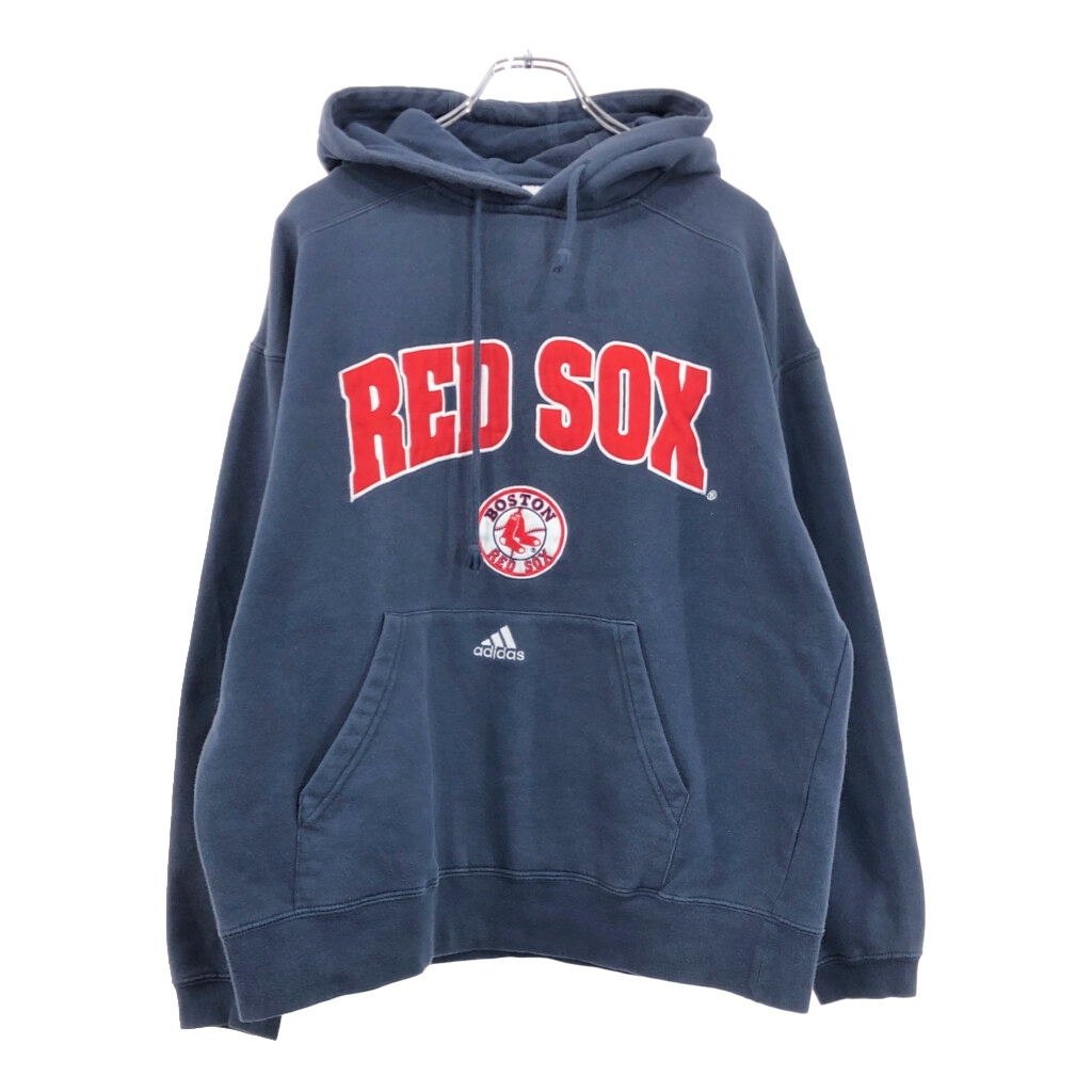 00年代 adidas アディダス MLB ボストン・レッドソックス スウェット パーカー プロチーム メジャーリーグ(メンズ L)中古 古着 V4851拍卖