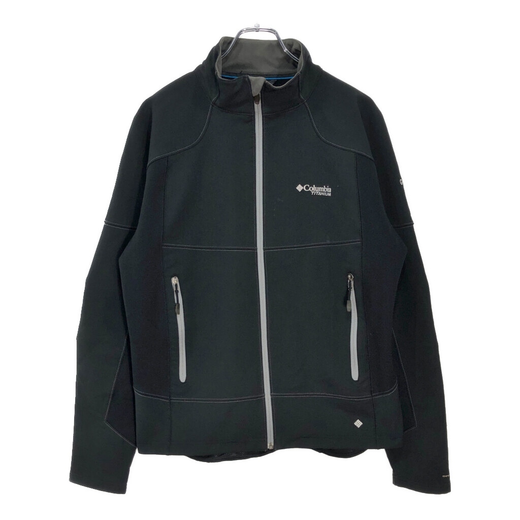 Columbia コロンビア TITANIUM ソフトシェルジャケット アウトドア ブラック(メンズ M)中古 古着 v4901拍卖