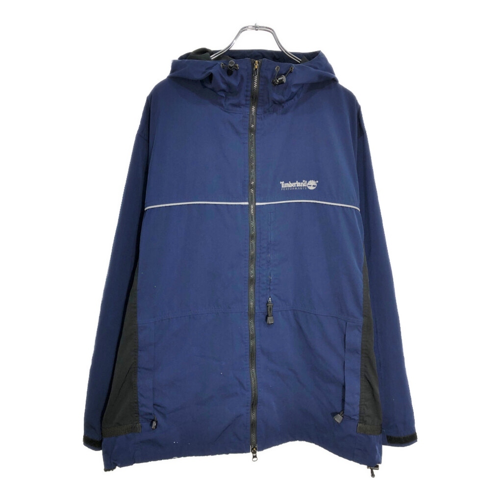Timberland ティンバーランド マウンテンパーカー アウトドア ネイビー(メンズ L)中古 古着 V4924拍卖