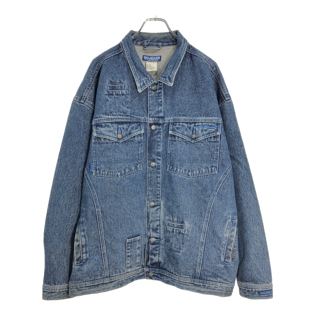 MOJEANS デニムジャケット 大きいサイズ ブルー(メンズ 2XL)中古 古着 V5134拍卖