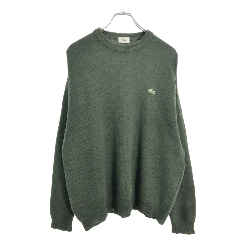LACOSTE ラコステ ウールニット セーター グリーン(メンズ 5)中古 古着 V5243拍卖
