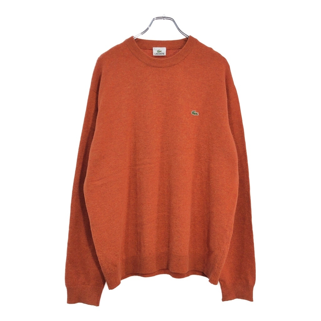 LACOSTE ラコステ ウールニット セーター オレンジ(メンズ 7)中古 古着 V5254拍卖