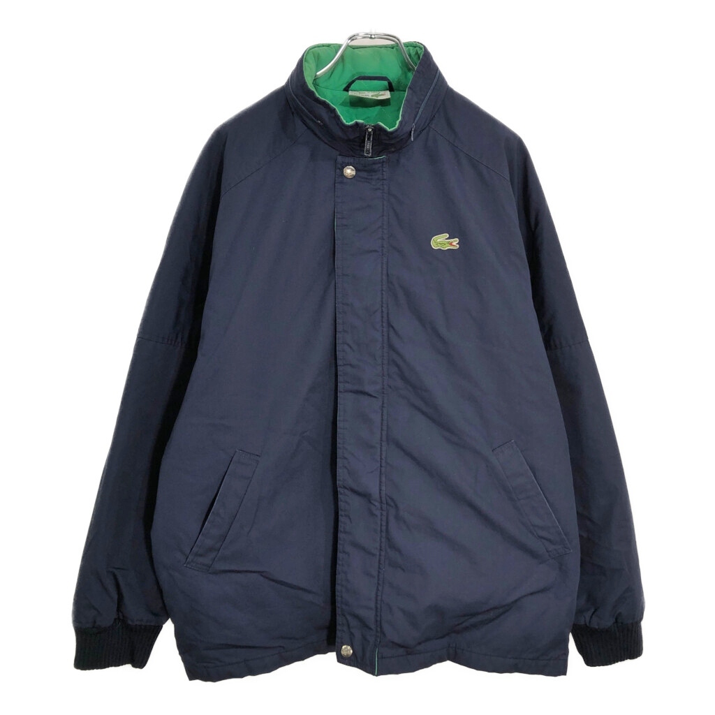 90年代 フランス製 CHEMISE LACOSTE シュミーズ ラコステ ウィンドブレーカー ジャケット ネイビー(メンズ 5)中古 古着 V5380拍卖