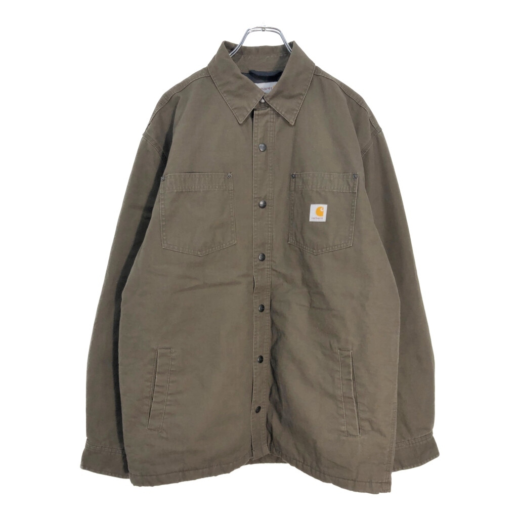 Carhartt カーハート ワークシャツジャケット ブラウン(メンズ M)中古 古着 V5424拍卖
