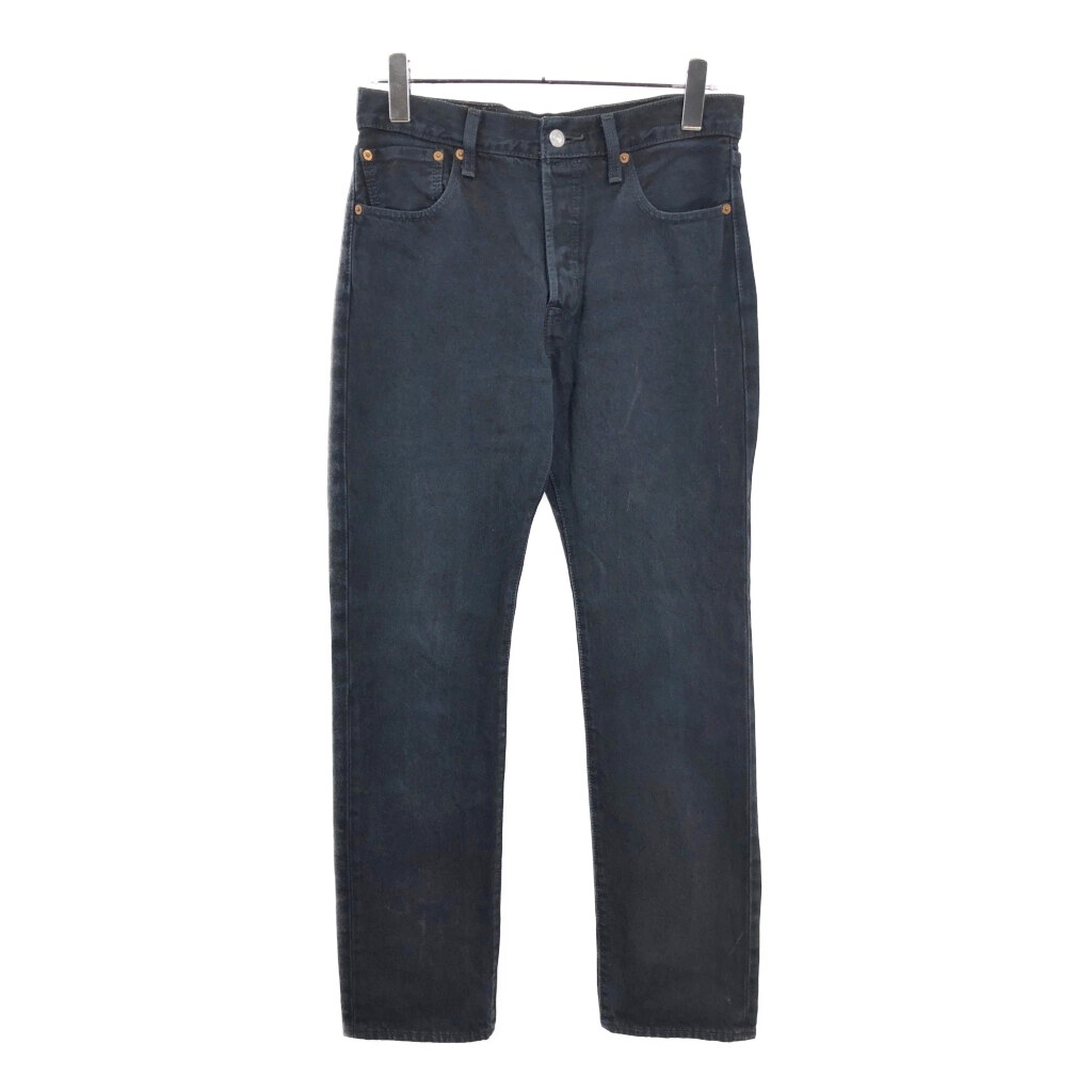 Levi's リーバイス 501 デニムパンツ 後染め ブラック(メンズ W30 L32)中古 古着 V5503拍卖