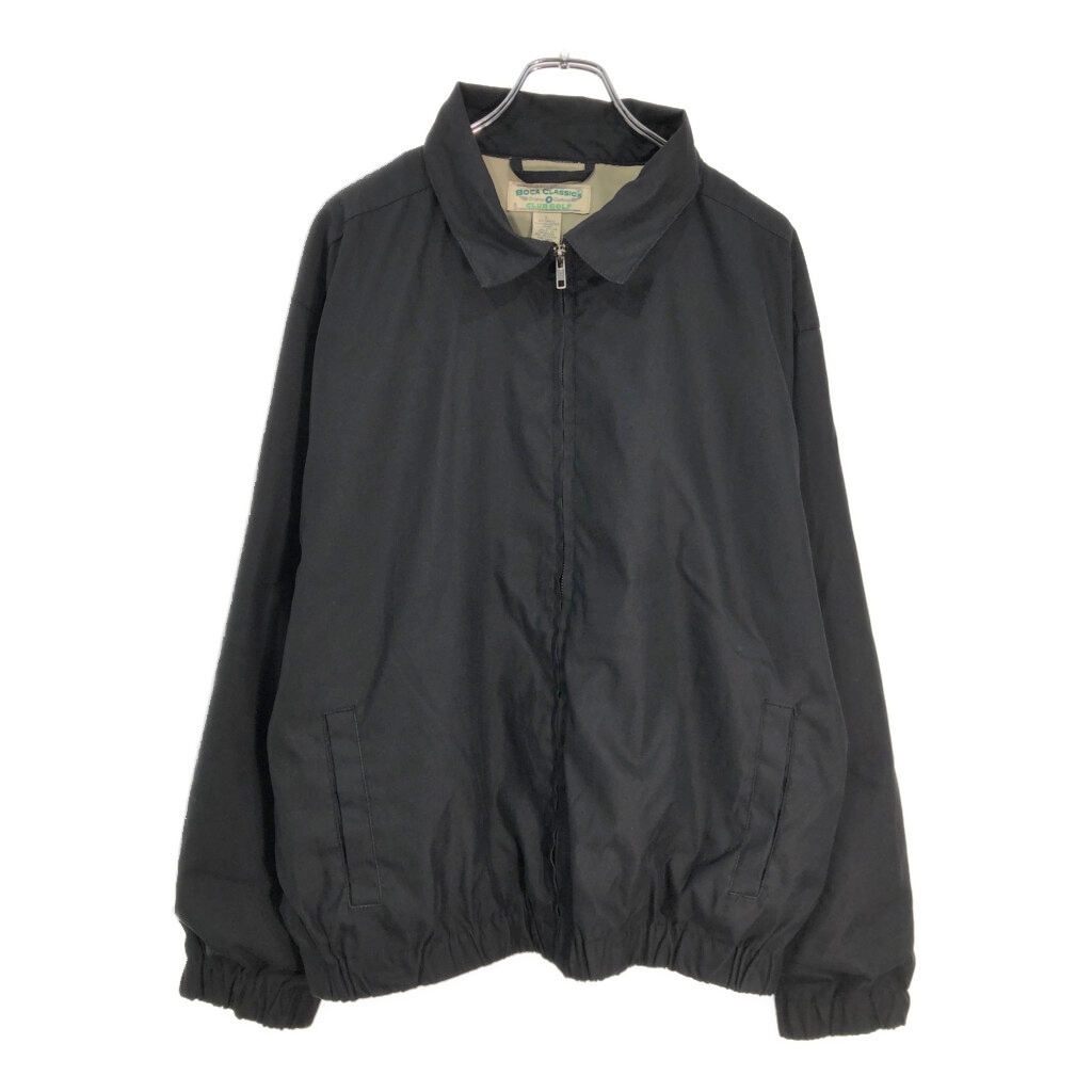 BOCA CLASSICS スイングトップ ゴルフジャケット ブラック(メンズ L)中古 古着 V5495拍卖