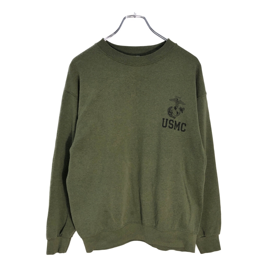 米軍実物 USMC トレーニングスウェット ミリタリー オリーブ(メンズ M)中古 古着 V5761拍卖
