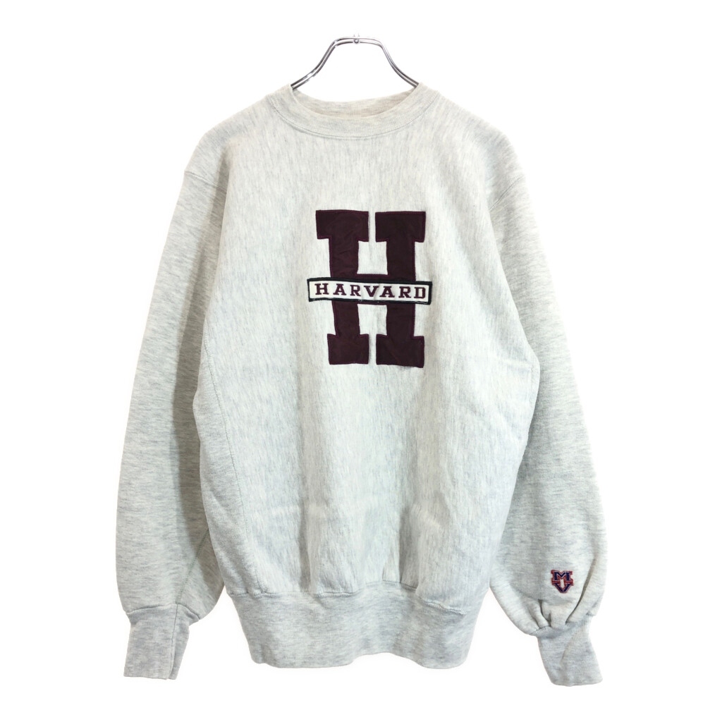 90年代 USA製 MV SPORT エムブイスポーツ HARVARD ハーバード スウェット カレッジ グレー(メンズ S)中古 古着 V5775拍卖