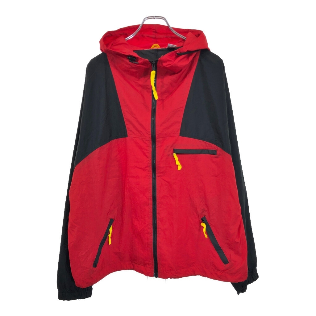 90年代 Marlboro マルボロ ナイロンジャケット レッド(メンズ XL)中古 古着 V5830拍卖
