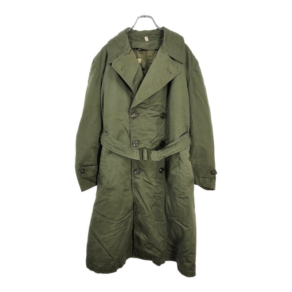 50年代 米軍実物 U.S.ARMY OG-107 オーバーコート ヴィンテージ ミリタリー オリーブ(メンズ MEDIUM SHORT)中古 古着 V5975拍卖