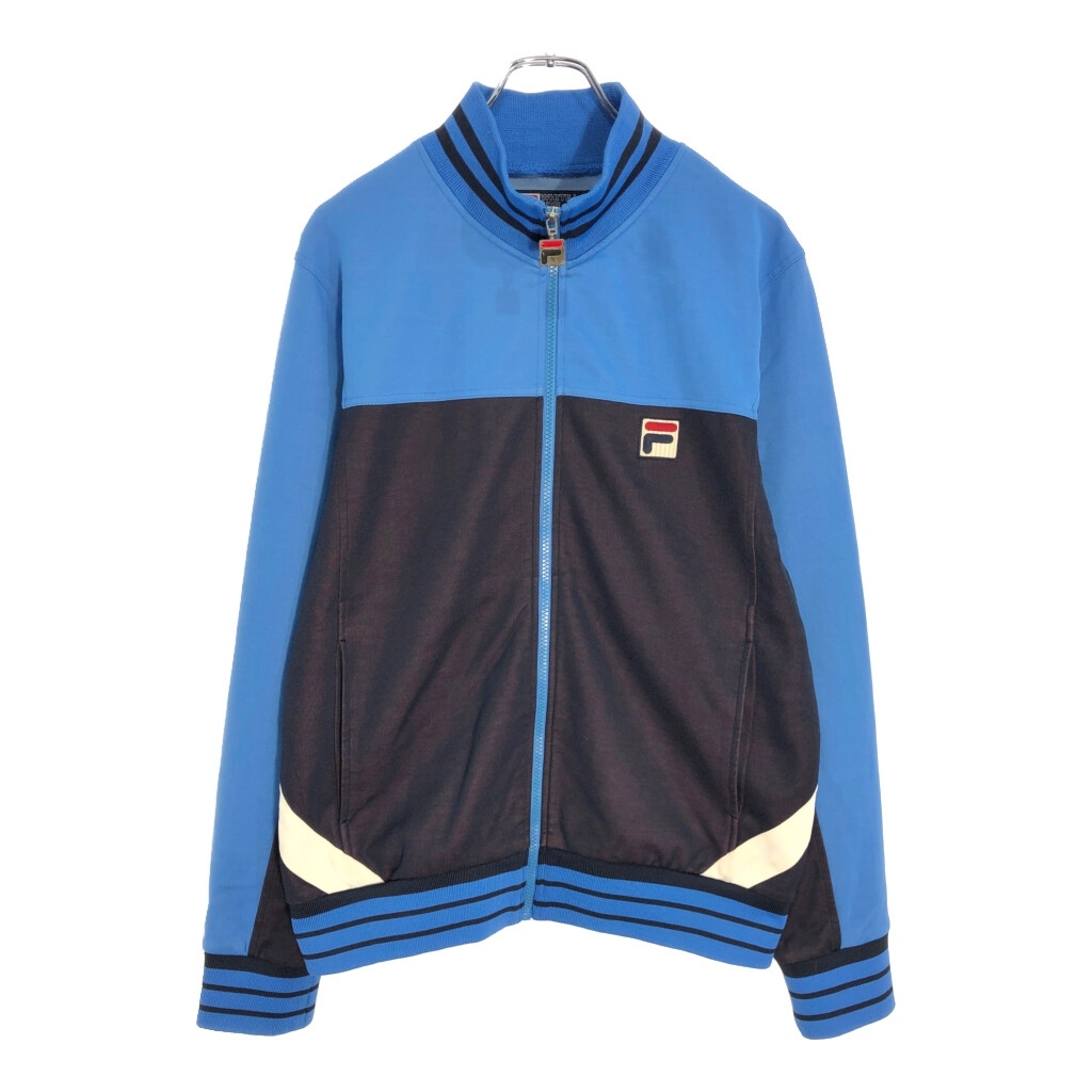 FILA フィラ トラックジャケット スポーツ ブルー(メンズ S)中古 古着 V6299拍卖