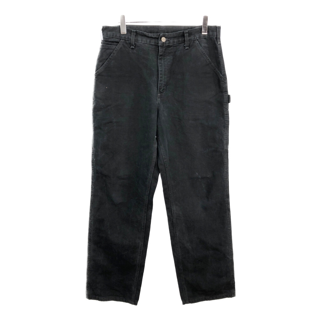 Carhartt カーハート ダック ペインターパンツ ブラック(メンズ W34 L34)中古 古着 V6403拍卖