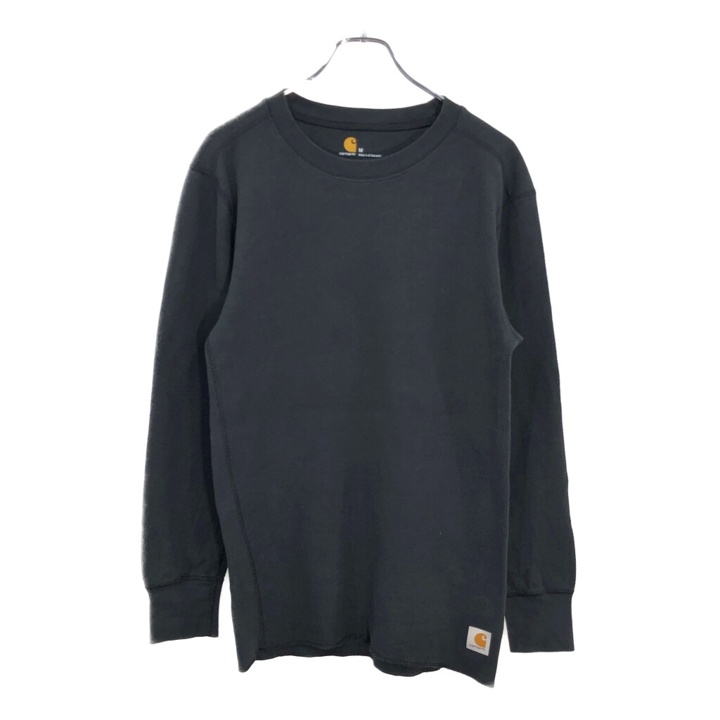 Carhartt カーハート 長袖サーマルTシャツ ブラック(メンズ M)中古 古着 V6413拍卖