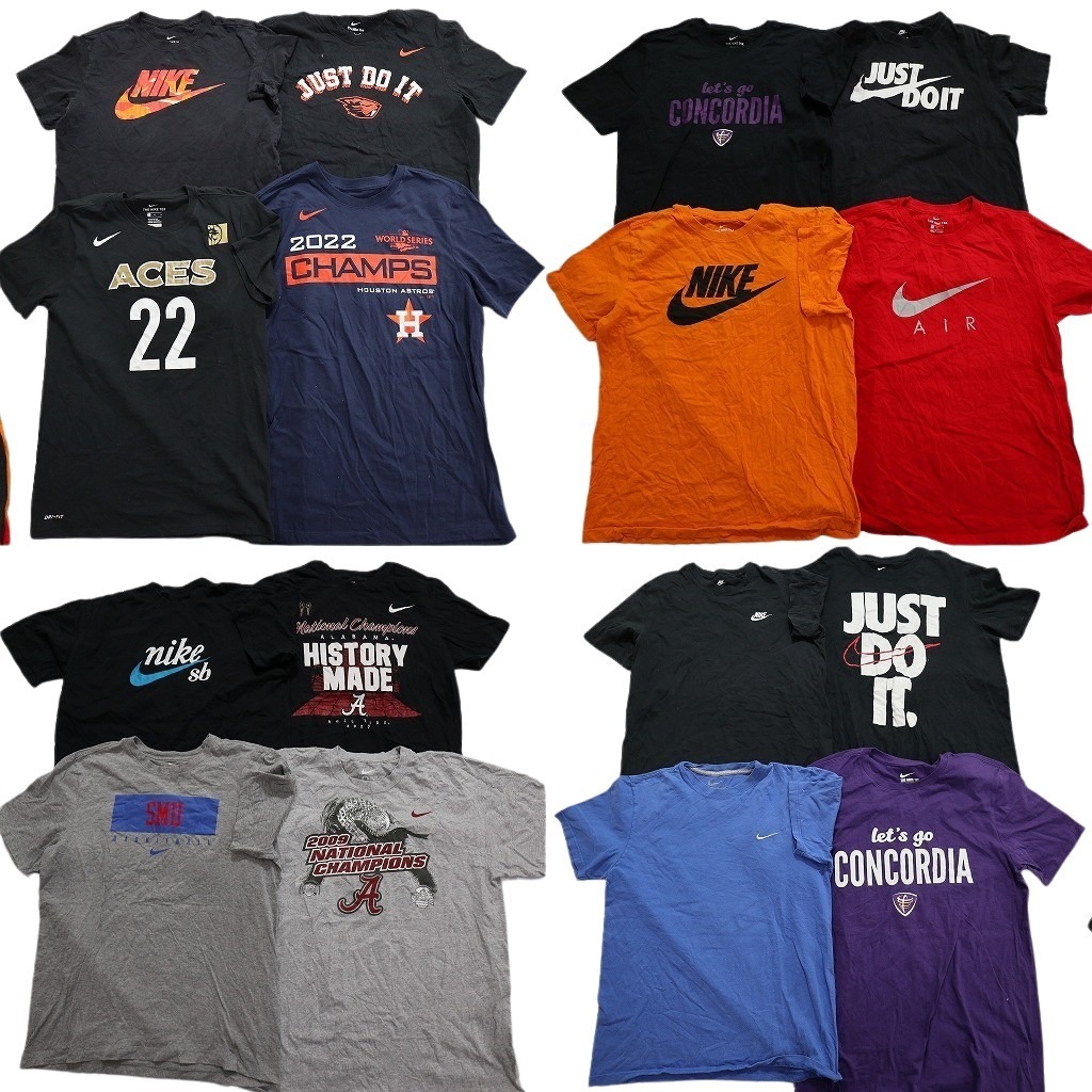 古着卸 まとめ売り ナイキ NIKE 半袖Tシャツ 16枚セット (メンズ M ) スウォッシュロゴ MLB アストロズ チームロゴ NA1214 1円スタート拍卖