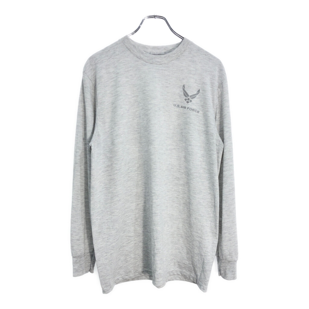 USA製 SOFFE ソフィー U.S.AIRFORCE USAF 長袖Tシャツ ミリタリー グレー(メンズ M)中古 古着 V6446拍卖
