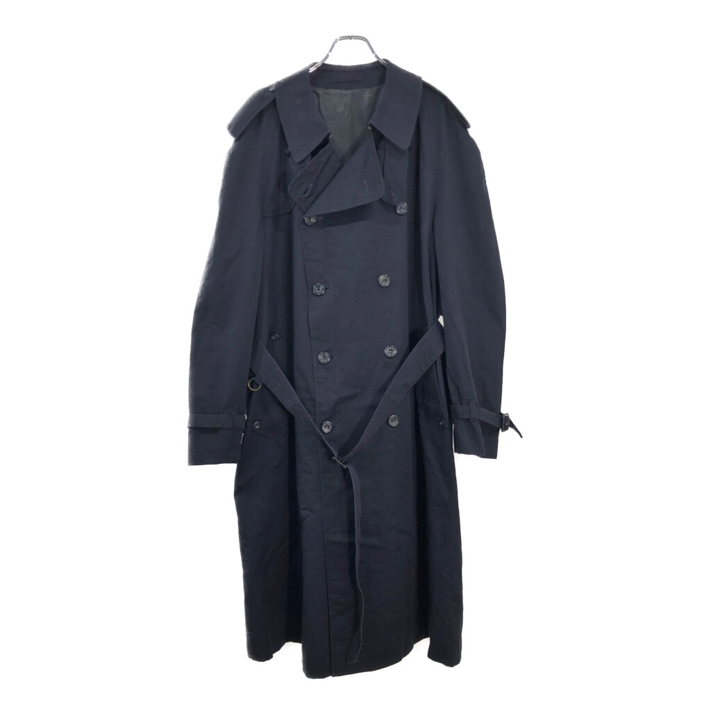 70年代 カナダ製 Aquascutum アクアスキュータム トレンチコート ネイビー(メンズ 44 REG)中古 古着 V6533拍卖