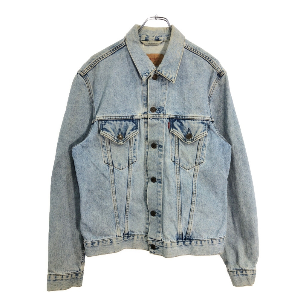 90年代 Levi's リーバイス 70500-02 デニムトラッカージャケット ブルー(メンズ L)中古 古着 V6565拍卖