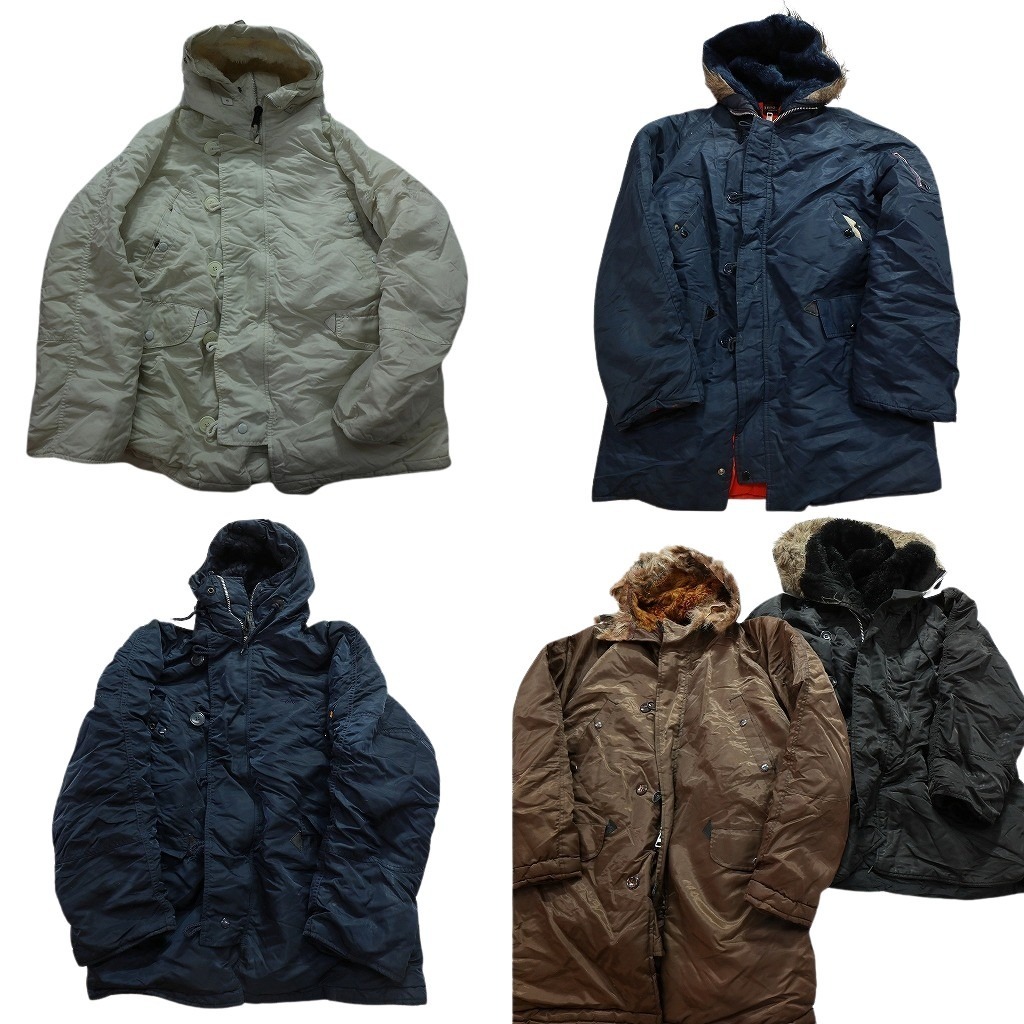 【訳あり】 古着卸 まとめ売り N2B N3B 型 ジャケット 7枚セット (メンズ ) 民間 裏地ボア アルファ 中古 古着 WA3725拍卖