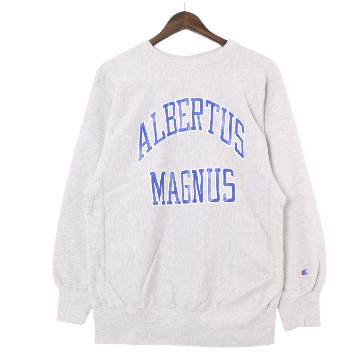 90年代 USA製 Champion チャンピオン REVERSE WEAVE リバースウィーブ スウェット カレッジ ライトグレー(メンズ X-LARGE)中古 古着 A4859拍卖